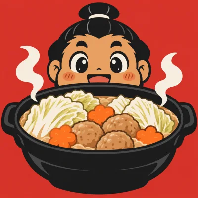 E案｜ちゃんこ鍋と力士